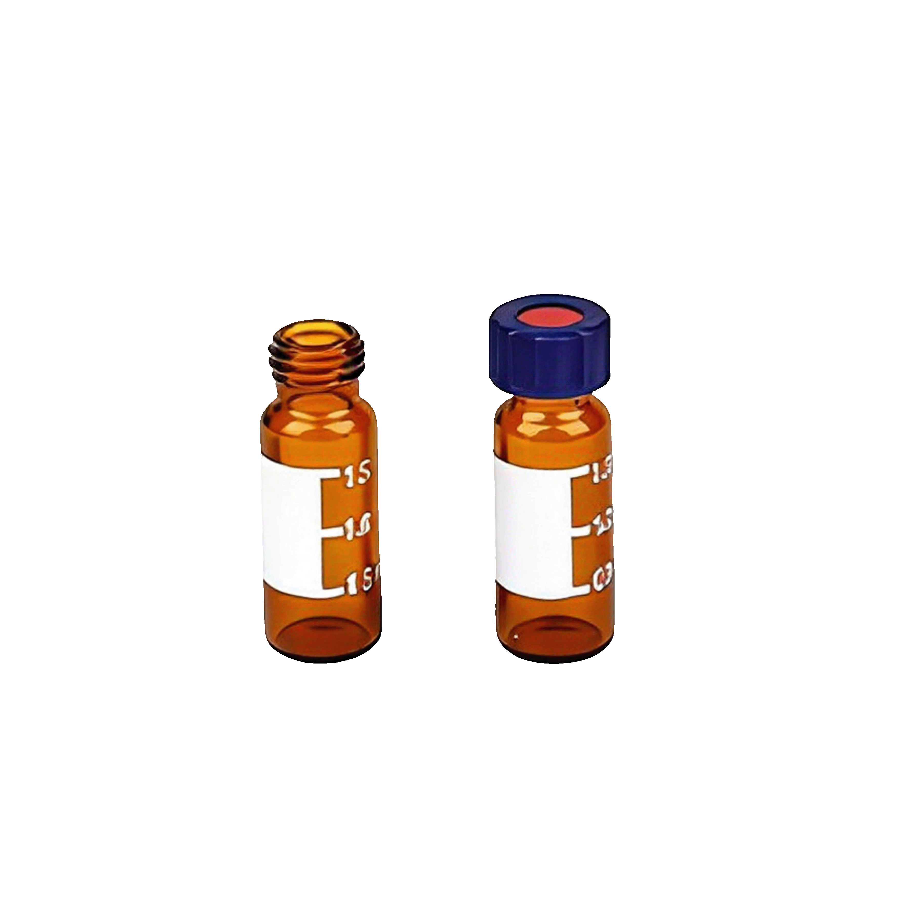 非透明2mL低硼硅带书写样品瓶及盖