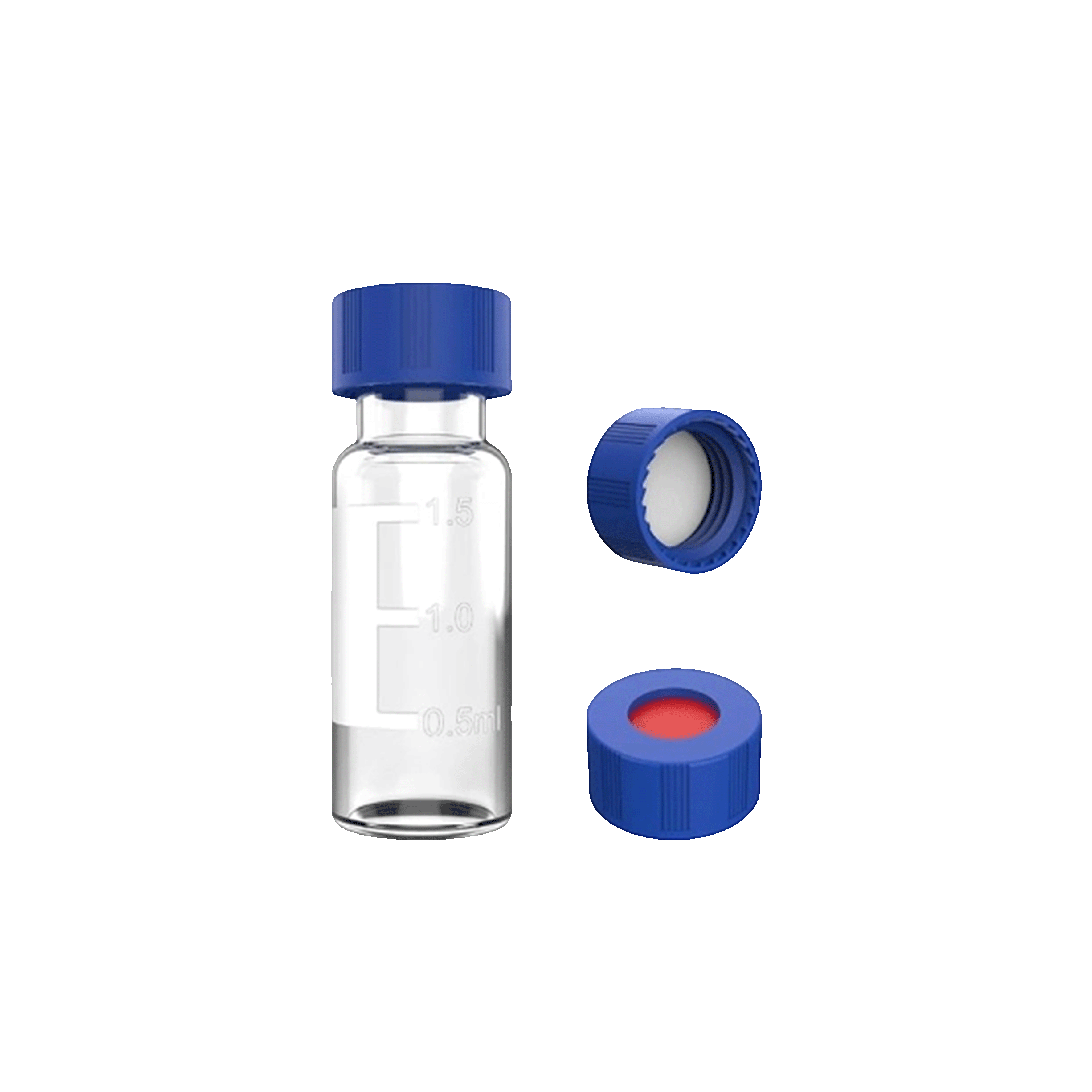 透明2mL低硼硅带书写样品瓶及盖